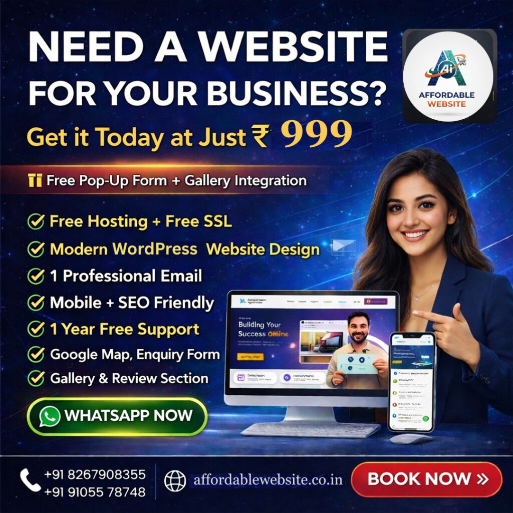 Affordable Website – Best & Cheapest Website Development Company in Firozabad (2026)